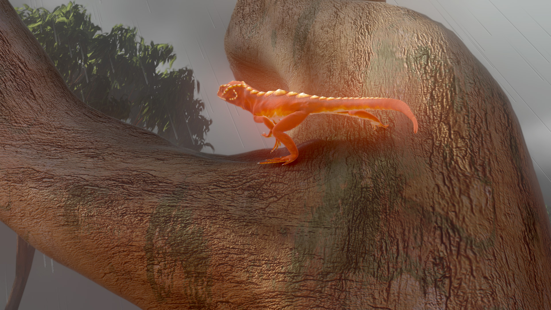 Render frame from “Janyju the Red Lizard” 2014 ©MCLA &amp; Nyamba Buru Yawuru. 